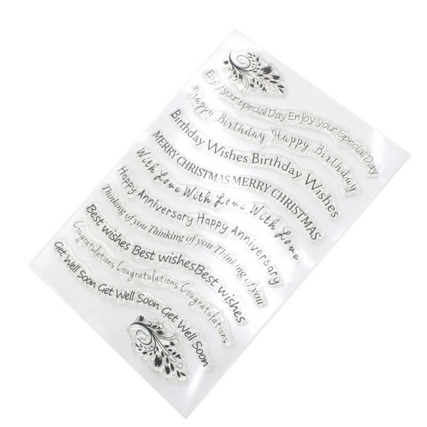 Transparent Clear Silicone Rubber Stamp Cling DIY Diary Scrapbooking Card Crafts Transparent Clear Silicone Rubber Stamp Cling DIY Diary Scrapbooking Card Crafts